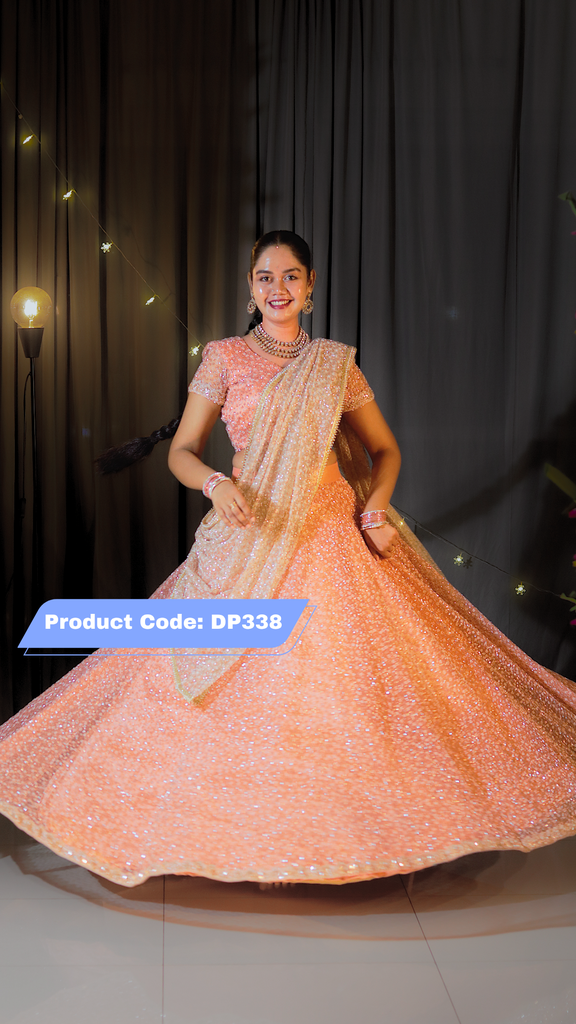 DP338 - Party wear Designer Half Saree