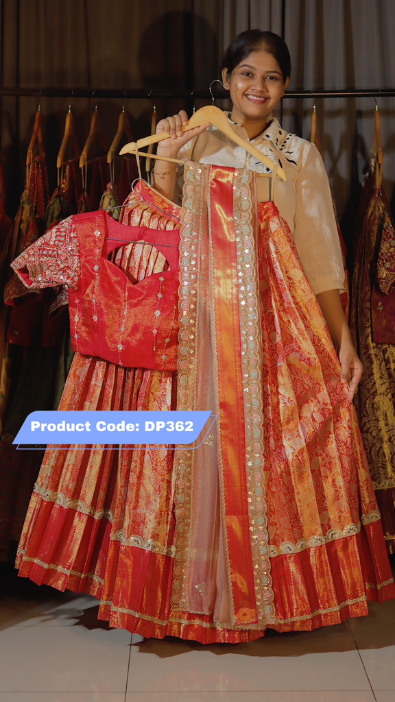 DP362 - Premium Pattu Ready-Wear Half Saree
