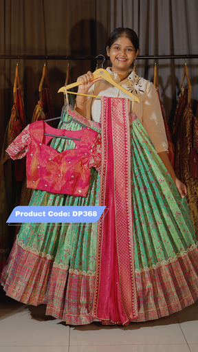 [DP368] DP368 - Premium Pattu Ready-Wear Half Saree